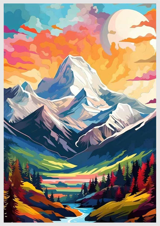 Highland Panorama - Numbered Canvas