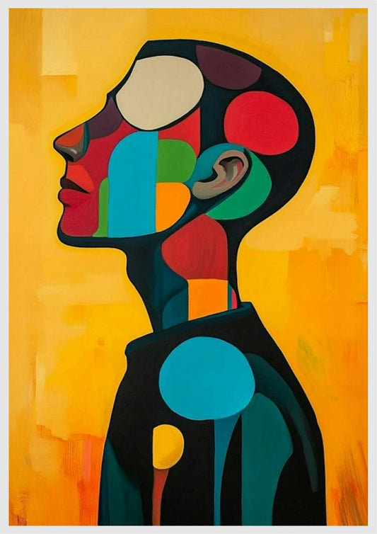 Man's Head - Numbered Canvas