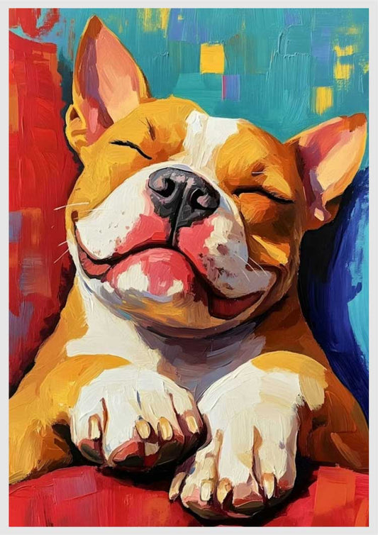Relaxing Bully Retreat - Numbered Canvas