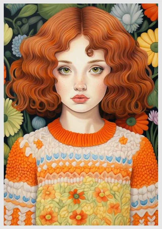 The Knitted Elegance - Numbered Canvas